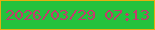 文字の大きさ：5、枠の色：e6af10、背景の色：25c23d、文字の色：c33a6e 無料ブログパーツのブログ時計