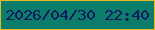 文字の大きさ：4、枠の色：e6bb21、背景の色：0d7d6b、文字の色：10195b 無料ブログパーツのブログ時計