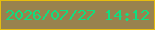 文字の大きさ：1、枠の色：e6bc0f、背景の色：98824e、文字の色：0fdf80 無料ブログパーツのブログ時計