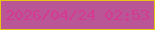 文字の大きさ：4、枠の色：e6c613、背景の色：ba5696、文字の色：d63992 無料ブログパーツのブログ時計