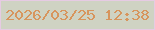 文字の大きさ：5、枠の色：e6cbe3、背景の色：cfd3c3、文字の色：d7955d 無料ブログパーツのブログ時計