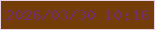 文字の大きさ：2、枠の色：e6d3e5、背景の色：743d07、文字の色：732f68 無料ブログパーツのブログ時計