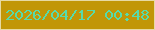 文字の大きさ：2、枠の色：e6d9a4、背景の色：c19607、文字の色：57dbaa 無料ブログパーツのブログ時計