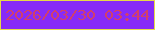 文字の大きさ：5、枠の色：e6db48、背景の色：872bf8、文字の色：d13f6b 無料ブログパーツのブログ時計