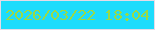 文字の大きさ：5、枠の色：e6dbe7、背景の色：1ddcfc、文字の色：9ada45 無料ブログパーツのブログ時計