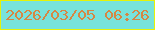文字の大きさ：4、枠の色：e6f208、背景の色：78e3db、文字の色：d68743 無料ブログパーツのブログ時計