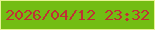 文字の大きさ：5、枠の色：e6f395、背景の色：73bd13、文字の色：c03035 無料ブログパーツのブログ時計