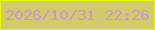 文字の大きさ：4、枠の色：e6fb01、背景の色：d2cb69、文字の色：d092d4 無料ブログパーツのブログ時計