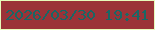 文字の大きさ：5、枠の色：e6fbbb、背景の色：9b3338、文字の色：196765 無料ブログパーツのブログ時計