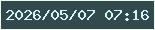 文字の大きさ：2、枠の色：e6fdee、背景の色：33494b、文字の色：d2f7f8 無料ブログパーツのブログ時計