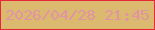 文字の大きさ：2、枠の色：e72639、背景の色：dbba6f、文字の色：e192a3 無料ブログパーツのブログ時計