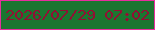 文字の大きさ：4、枠の色：e72e9e、背景の色：1b7630、文字の色：911034 無料ブログパーツのブログ時計