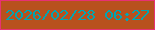 文字の大きさ：2、枠の色：e73173、背景の色：b8511d、文字の色：00a6b3 無料ブログパーツのブログ時計
