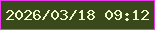 文字の大きさ：4、枠の色：e738eb、背景の色：39491b、文字の色：eef9c6 無料ブログパーツのブログ時計