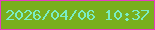 文字の大きさ：5、枠の色：e73cc3、背景の色：79af1e、文字の色：7aedc5 無料ブログパーツのブログ時計