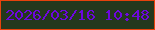 文字の大きさ：2、枠の色：e7420c、背景の色：24381d、文字の色：6d07de 無料ブログパーツのブログ時計