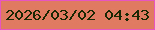 文字の大きさ：3、枠の色：e755c1、背景の色：e07a60、文字の色：1a2703 無料ブログパーツのブログ時計