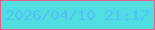 文字の大きさ：1、枠の色：e7608a、背景の色：50dee1、文字の色：4fc2f7 無料ブログパーツのブログ時計