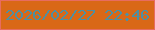文字の大きさ：2、枠の色：e76c60、背景の色：d96817、文字の色：4e8fa2 無料ブログパーツのブログ時計