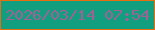 文字の大きさ：4、枠の色：e76e0e、背景の色：119f80、文字の色：a06196 無料ブログパーツのブログ時計