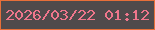 文字の大きさ：1、枠の色：e76f39、背景の色：4f4a4b、文字の色：ef768c 無料ブログパーツのブログ時計