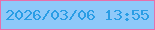 文字の大きさ：3、枠の色：e770ab、背景の色：8ec9f9、文字の色：299de5 無料ブログパーツのブログ時計