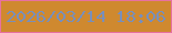 文字の大きさ：3、枠の色：e771a0、背景の色：cf892f、文字の色：798fba 無料ブログパーツのブログ時計
