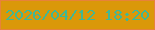 文字の大きさ：1、枠の色：e7823a、背景の色：da9809、文字の色：41b795 無料ブログパーツのブログ時計