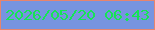 文字の大きさ：5、枠の色：e7846e、背景の色：7794e0、文字の色：16e555 無料ブログパーツのブログ時計