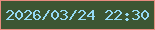 文字の大きさ：4、枠の色：e78b7f、背景の色：3c5633、文字の色：95daf5 無料ブログパーツのブログ時計