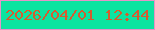 文字の大きさ：1、枠の色：e793c8、背景の色：0ce4a0、文字の色：d55c2f 無料ブログパーツのブログ時計