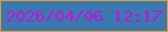 文字の大きさ：1、枠の色：e79d2c、背景の色：3a79ae、文字の色：c412df 無料ブログパーツのブログ時計