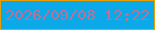 文字の大きさ：2、枠の色：e79e04、背景の色：0ba9e8、文字の色：be7196 無料ブログパーツのブログ時計