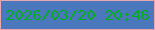 文字の大きさ：1、枠の色：e7a7b2、背景の色：4b77bd、文字の色：02ac21 無料ブログパーツのブログ時計