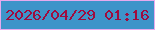 文字の大きさ：2、枠の色：e7aaee、背景の色：3e94c9、文字の色：9f0b3e 無料ブログパーツのブログ時計