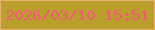 文字の大きさ：5、枠の色：e7b06d、背景の色：bb9f2b、文字の色：f6577a 無料ブログパーツのブログ時計