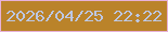 文字の大きさ：2、枠の色：e7b1d8、背景の色：ba832a、文字の色：bdc7e3 無料ブログパーツのブログ時計