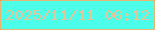 文字の大きさ：4、枠の色：e7b472、背景の色：4cfde9、文字の色：e2c69c 無料ブログパーツのブログ時計