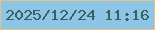文字の大きさ：3、枠の色：e7c382、背景の色：8cc5e5、文字の色：3e5e62 無料ブログパーツのブログ時計