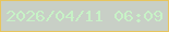 文字の大きさ：4、枠の色：e7c55e、背景の色：c8cfc6、文字の色：c7f2c6 無料ブログパーツのブログ時計