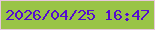 文字の大きさ：1、枠の色：e7c8de、背景の色：99c447、文字の色：540bd0 無料ブログパーツのブログ時計