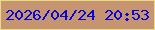 文字の大きさ：1、枠の色：e7dc84、背景の色：c79471、文字の色：0607d2 無料ブログパーツのブログ時計