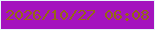 文字の大きさ：4、枠の色：e7f6fa、背景の色：a413be、文字の色：956716 無料ブログパーツのブログ時計