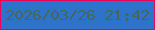 文字の大きさ：5、枠の色：e80659、背景の色：2d73ca、文字の色：476659 無料ブログパーツのブログ時計