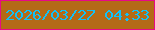 文字の大きさ：4、枠の色：e80987、背景の色：b46a17、文字の色：10c1f8 無料ブログパーツのブログ時計