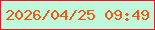 文字の大きさ：1、枠の色：e8182a、背景の色：bff9db、文字の色：fd530f 無料ブログパーツのブログ時計