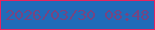 文字の大きさ：3、枠の色：e8235e、背景の色：216bb9、文字の色：764581 無料ブログパーツのブログ時計