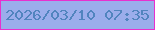 文字の大きさ：1、枠の色：e830ce、背景の色：9badeb、文字の色：5184be 無料ブログパーツのブログ時計
