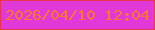 文字の大きさ：2、枠の色：e83550、背景の色：e039d8、文字の色：fd752c 無料ブログパーツのブログ時計