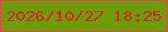 文字の大きさ：3、枠の色：e84250、背景の色：6d9c05、文字の色：da1d21 無料ブログパーツのブログ時計